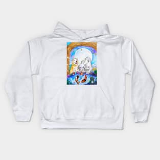 Magic Beside the Koi Pond Kids Hoodie